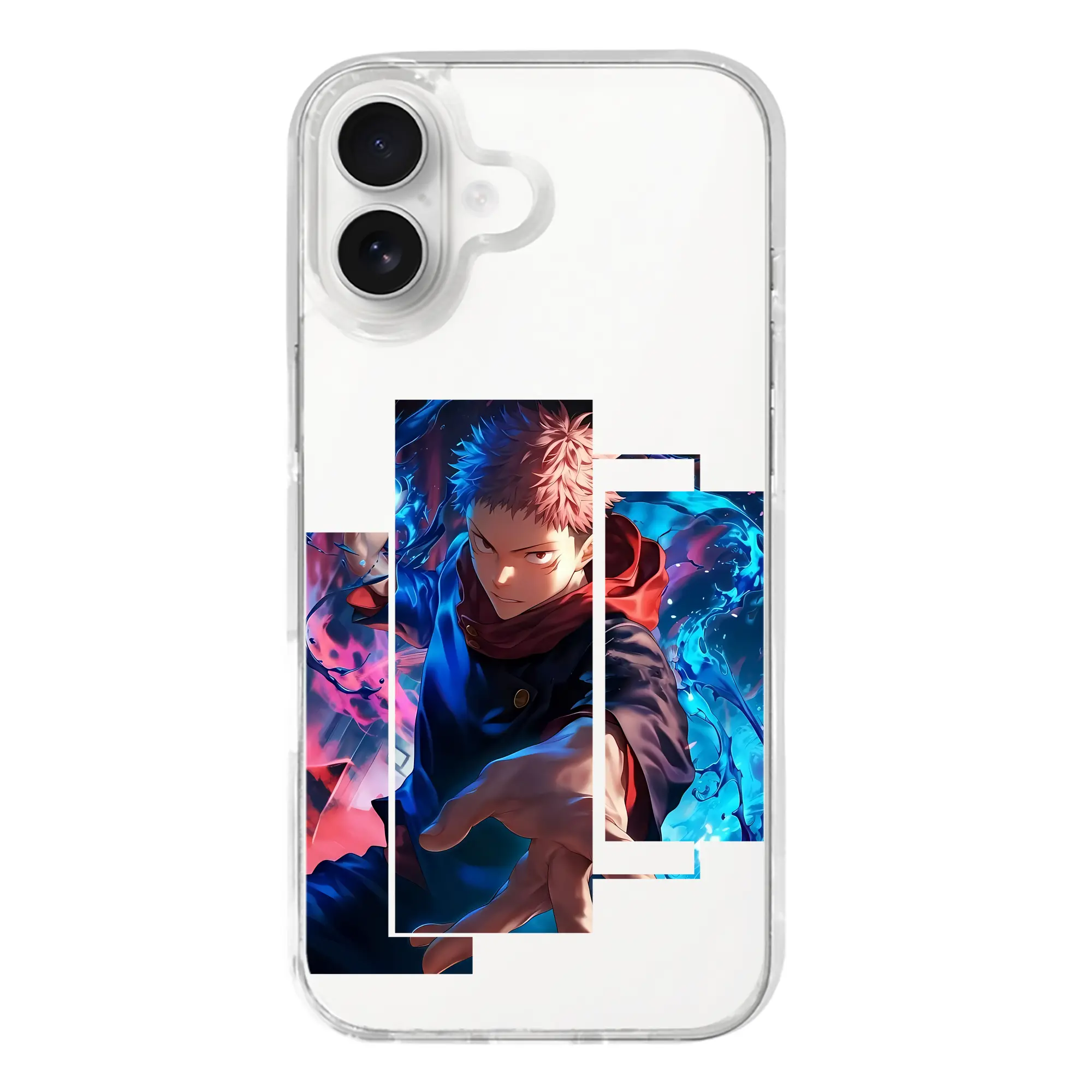 呪術廻戦 グッズ,虎杖 悠仁 - iPhone 17シリーズ 透明スマホケース – 薄型・耐衝撃・精密フィット保護カバー